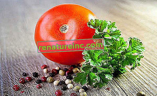 Tomatsauce med hvidløg, olie og peber