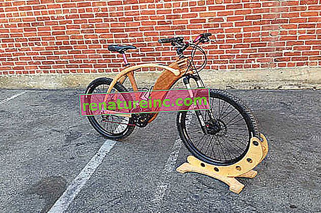 Bicicleta de madera