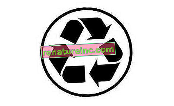 simbol, ki označuje, da izdelek delno vsebuje recikliran papir
