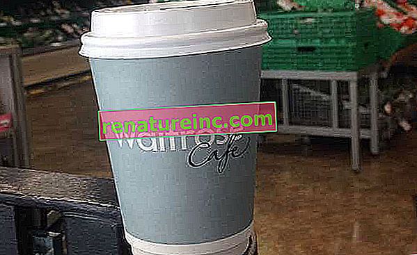 Zabranjena šalica za kavu za jednokratnu upotrebu