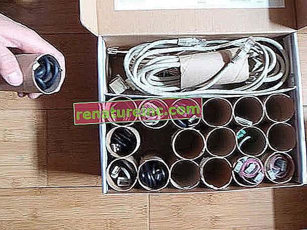 Haga una caja organizadora para cables no utilizados