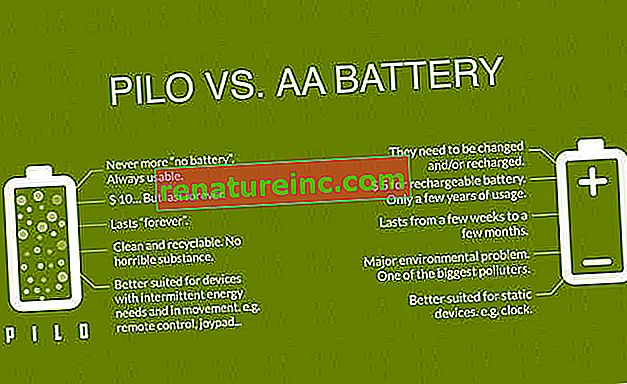 Pilo vs.  AA baterija
